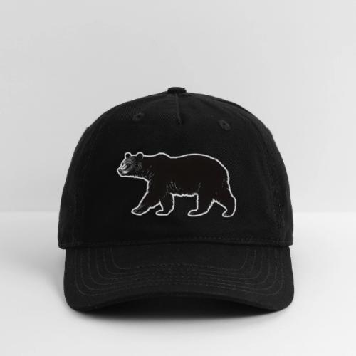 Midnight Black Bear - Organic Baseball Cap