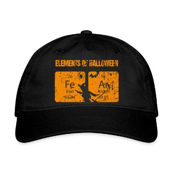 Elements of Halloween - Organic Baseball Cap - black - Front