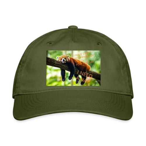 Fox napping meme - Organic Baseball Cap