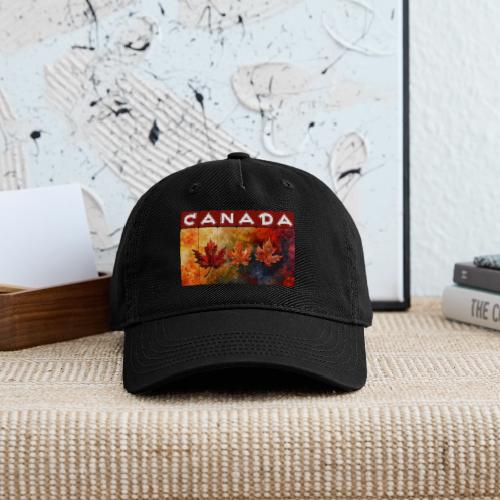 Painted Canada Leaves - Organic Baseball Cap