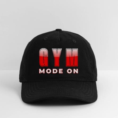 Gym Mode On Fitness Typography Design - Organic Baseball Cap