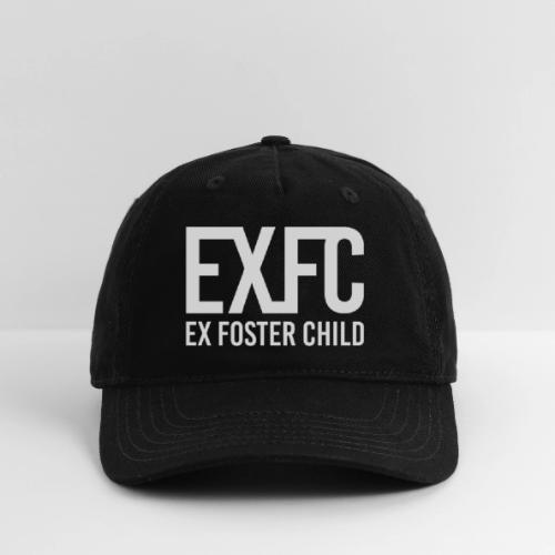 White EXFC logo png - Organic Baseball Cap