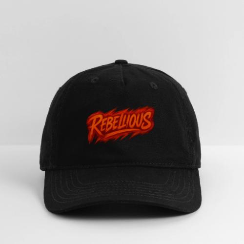 Rebellious Graffiti Neon Orange Streetwear T-Shirt - Organic Baseball Cap