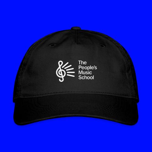 People's logo - black + white - Organic Baseball Cap