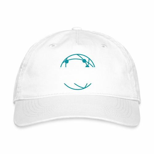 tshirt op donker blue png - Organic Baseball Cap