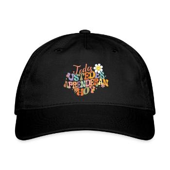 Spanish Teacher Funny Mexican Latino - Organic Baseball Cap - black - Front