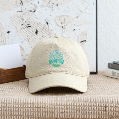 Leave It Better Than You Found It - cool gradient - Organic Baseball Cap