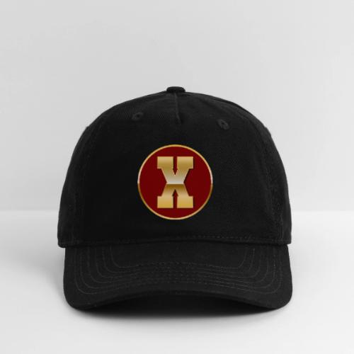 Letter X – Capital Varsity Alphabet Monogram - Organic Baseball Cap