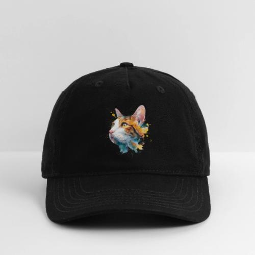 Cat: Feline Ink Burst - Organic Baseball Cap