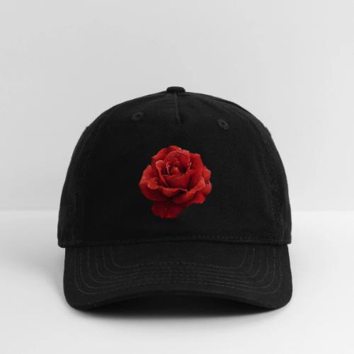 Rose: Crimson Dew Bloom - Organic Baseball Cap