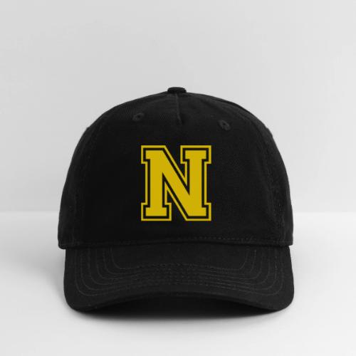 Letter N – Capital Athletic Alphabet Monogram - Organic Baseball Cap