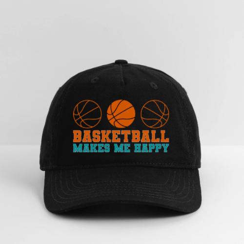 Basketball makes me happy - Organic Baseball Cap