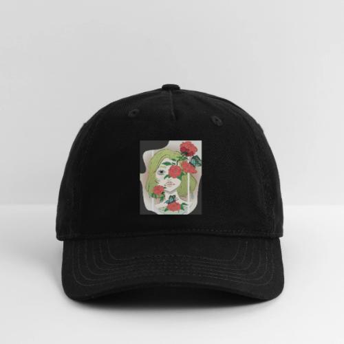 Girl with Rose Vine - Organic Baseball Cap