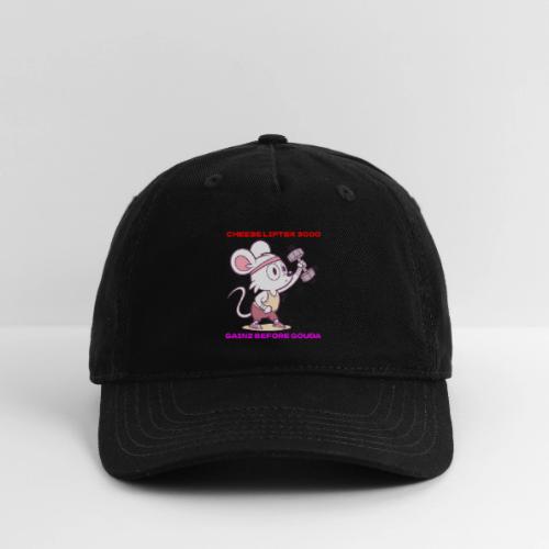 Cheese Lifter 3000 | Funny Gym Rat Mouse tshirt - Organic Baseball Cap