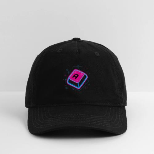 Neon Pixel A Key - Organic Baseball Cap