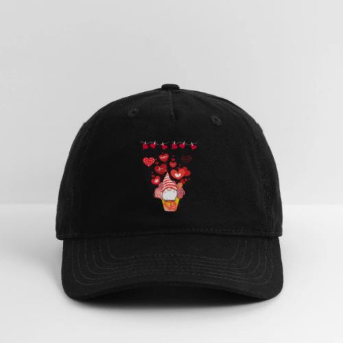 Design wrapped in love hearts, vibrating in love. - Organic Baseball Cap