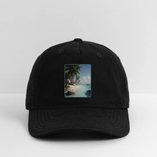 Tropical Beach Paradise Palm Design - Organic Baseball Cap