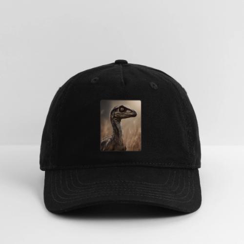 Velociraptor Feathered Portrait Design - Organic Baseball Cap