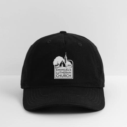 Single Vertical white2 - Organic Baseball Cap
