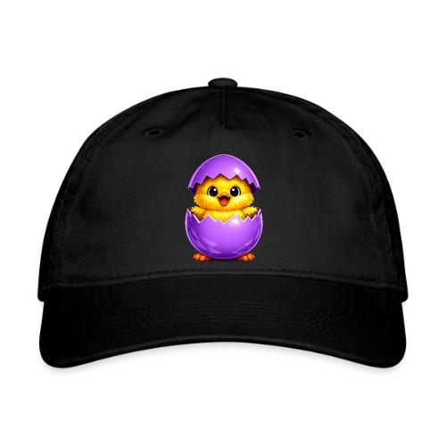 Easter Chick Purple - Organic Baseball Cap