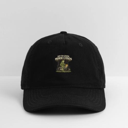 Minor Chaos Vintage Frog and Cat on Bicycle - Organic Baseball Cap