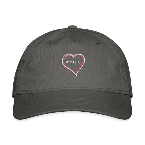 Keep Loving Hand Drawn Heart - Organic Baseball Cap