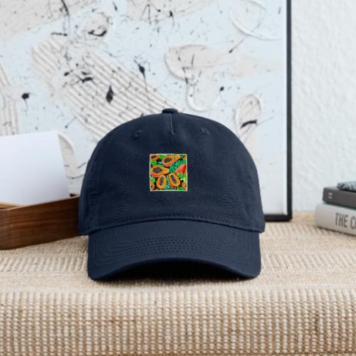 Papaya and Leaves Fresh Pattern - Organic Baseball Cap
