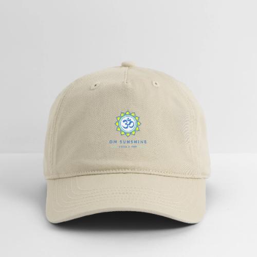 Om Sunshine Yoga transparent back original file - Organic Baseball Cap