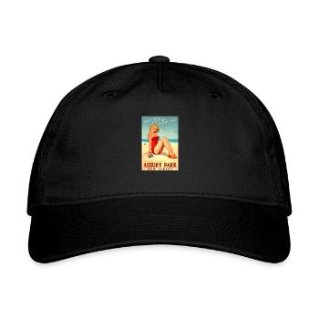 Asbury Park - Organic Baseball Cap - black - Front