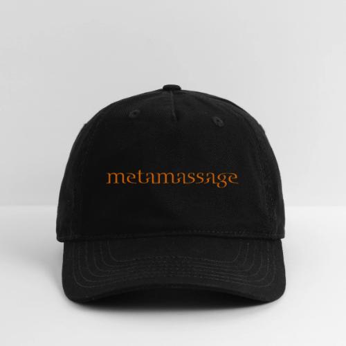 metamassage text logo - Organic Baseball Cap