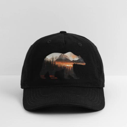 Canada Bear: fiery tones - Organic Baseball Cap