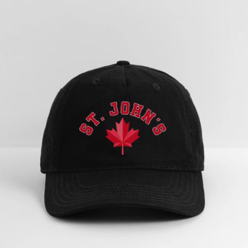 St. John's with maple leaf - Organic Baseball Cap