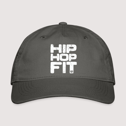 Hip-Hop Fit Logo (White distressed) - Organic Baseball Cap