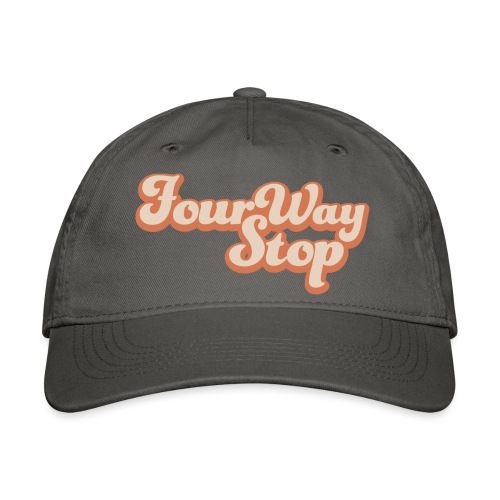 Four Way Stop Logo - Organic Baseball Cap