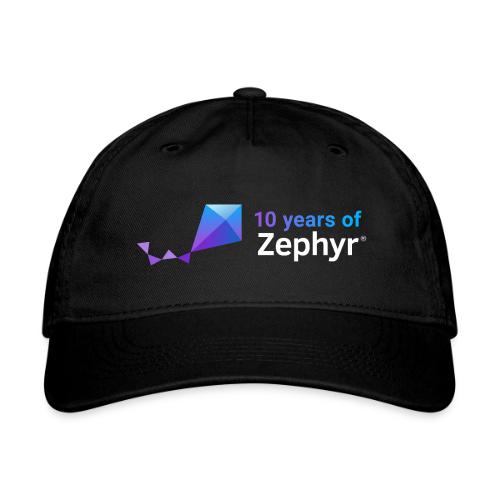 Zephyr 10th Anniversary Horizontal Color Reversed - Organic Baseball Cap