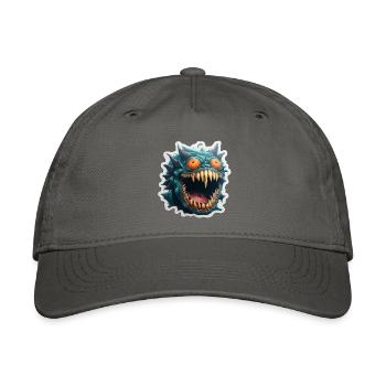 Swamp monster.51 - Organic Baseball Cap - charcoal - Front