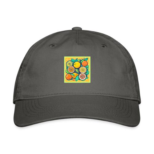 Citrus Fruit Art Design - Organic Baseball Cap