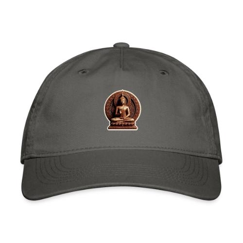 Buddha Statue in meditation and Hand Mudra - Organic Baseball Cap