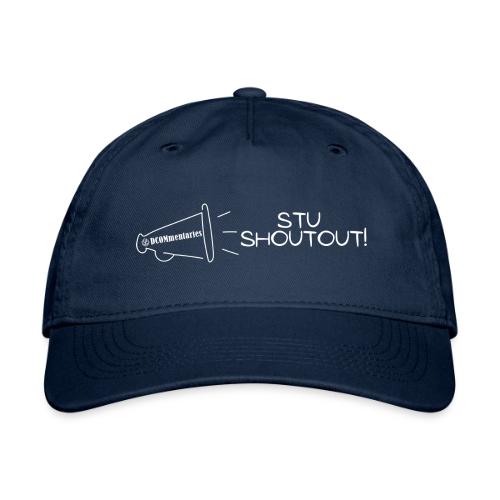 DCOMmentaries Stu Shoutout (White) - Organic Baseball Cap
