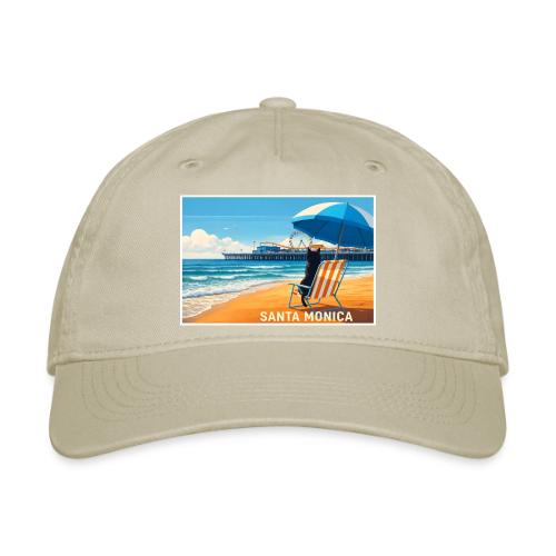 Santa Monica Beach Cat - Organic Baseball Cap