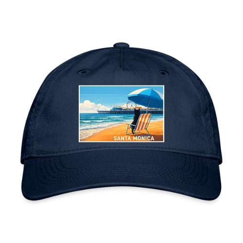 Santa Monica Beach Cat - Organic Baseball Cap