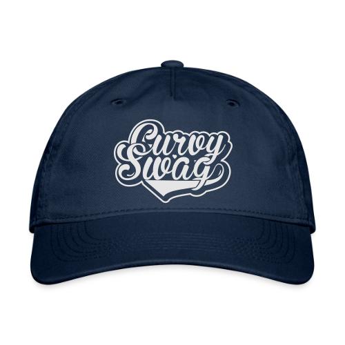 Curvy Swag Reversed Out Design - Organic Baseball Cap