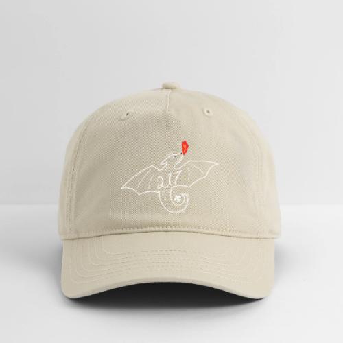 White Dragon Logo Merch - Organic Baseball Cap