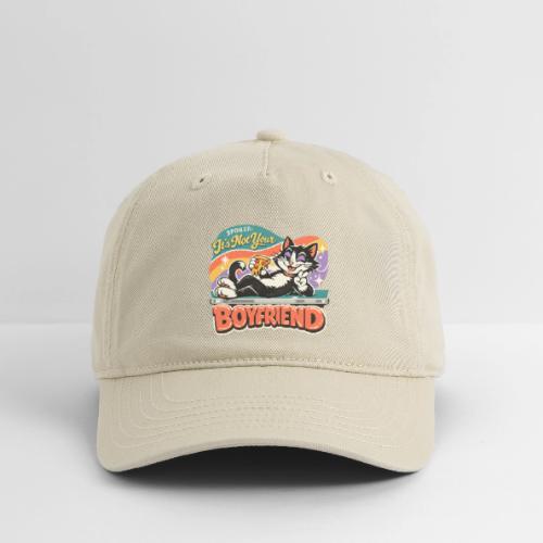 Sassy Cat Pride Pizza Retro Comic - Organic Baseball Cap