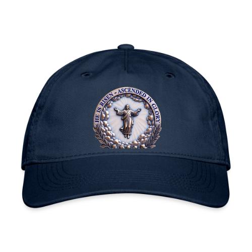 He Is Risen Ascended In Glory T Shirt, Gift - Organic Baseball Cap