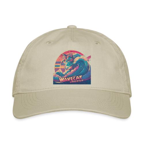 Vintage Wavecat - Organic Baseball Cap