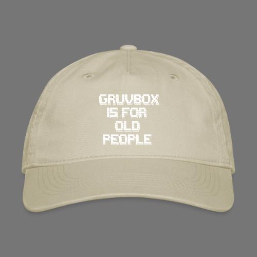 Gruvbox Old People ASCII - Organic Baseball Cap