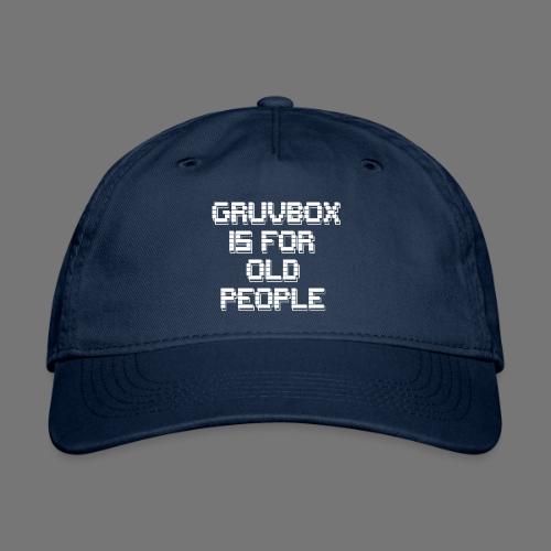 Gruvbox Old People ASCII - Organic Baseball Cap