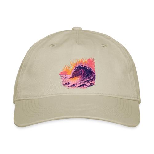 Pink Fire Wave - Organic Baseball Cap