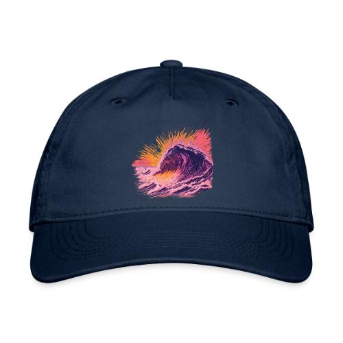 Pink Fire Wave - Organic Baseball Cap